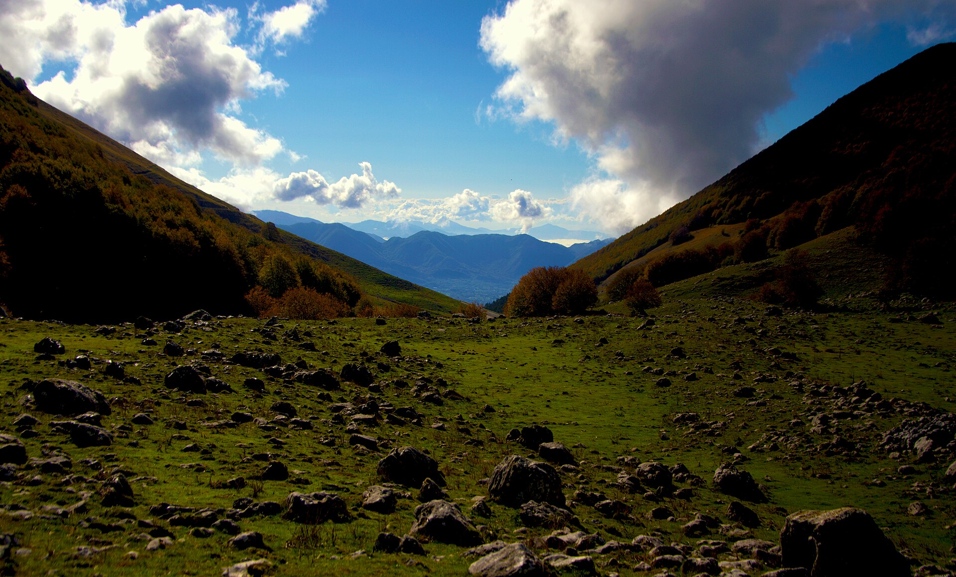 Paesaggio montano dell’Appennino in Abruzzo